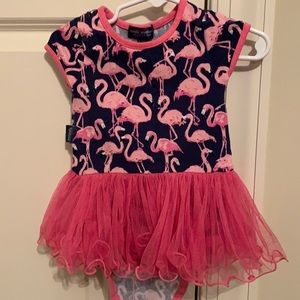Simply Southern 6-9 month Flamingo Onesie